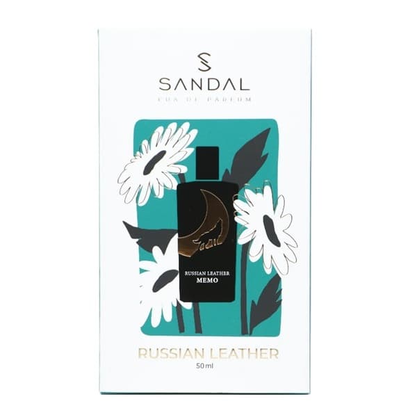 عطر جیبی مردانه صندل مدل Russian Leather حجم 50 میلی لیتر | Sandal Russian Leather Eau De Parfum For Men 50 ml — تصویر ۳