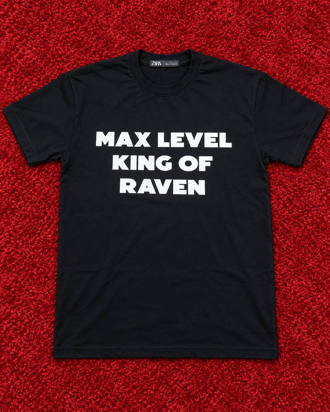 تیشرت مشکی طرح گرافیکی King of Raven — تصویر ۲