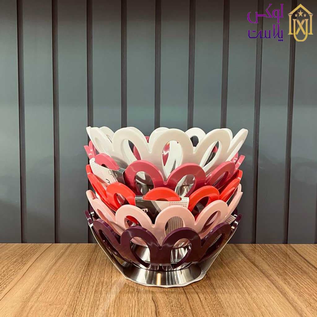 سبد میوه پایه استیل لیمون268 — تصویر ۴
