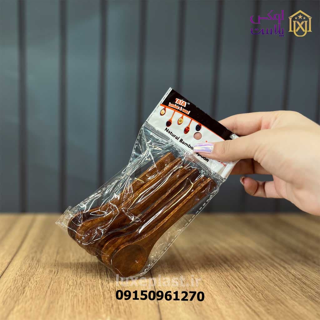 بسته 6 عددی پیمانه چوبی 12 سانت کد 4156 — تصویر ۲
