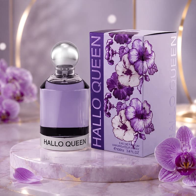 ادکلن Hallo Queen | ادوپرفیوم زنانه ۱۰۰ میل فرگرنس ورد