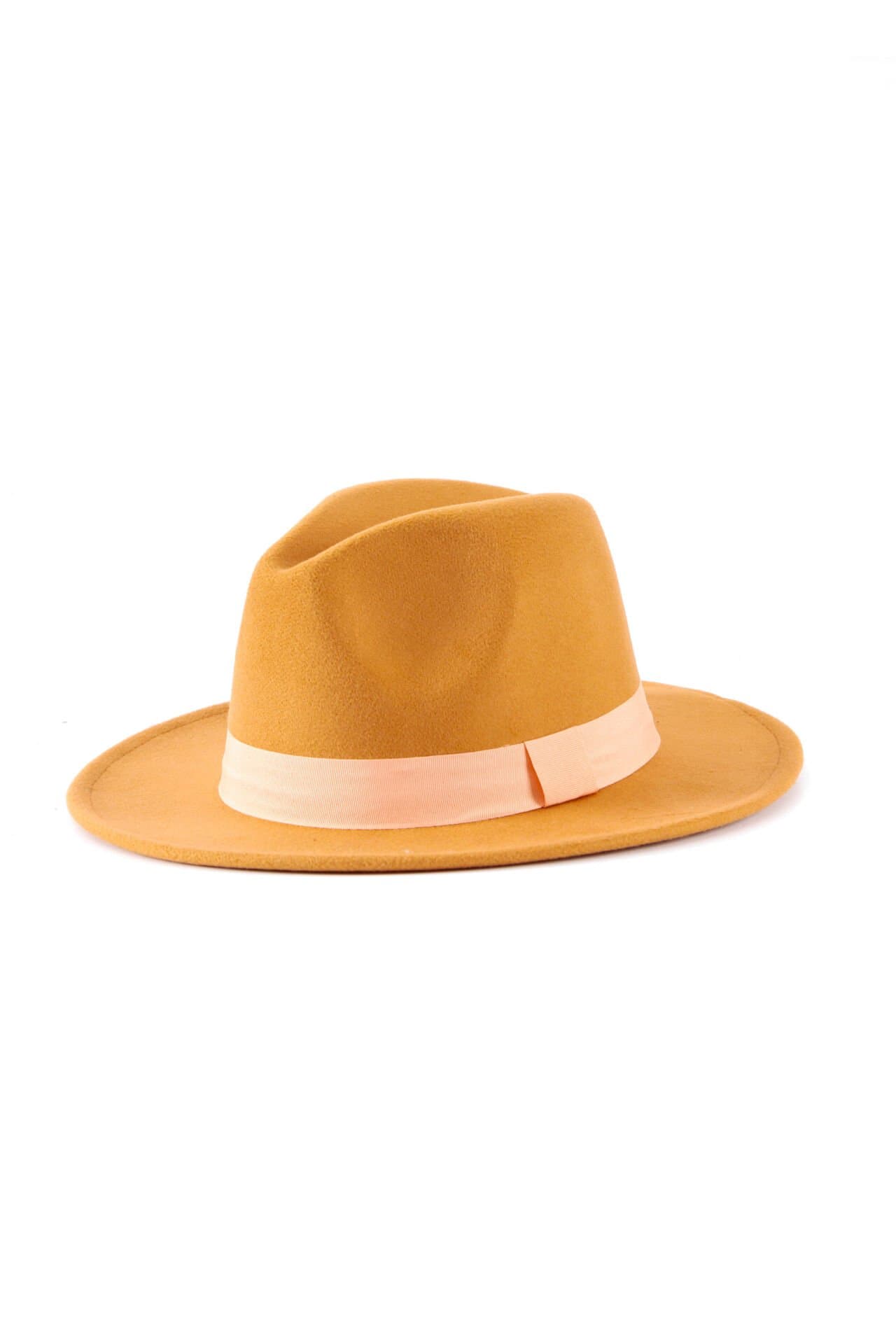 کلاه شاپوی فدورا نارنجی کاپینKapin Fedora Turuncu pembe D3FN92RZGR — تصویر ۲