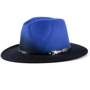 کلاه شاپوی فدورا آبی-مشکی کاپینKapin Fedora saks-siyah C5FMMDGGML