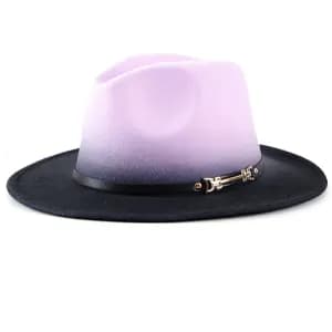 کلاه شاپوی فدورا یاسی-مشکی کاپینKapin Fedora lila-siyah 65B8VGL824