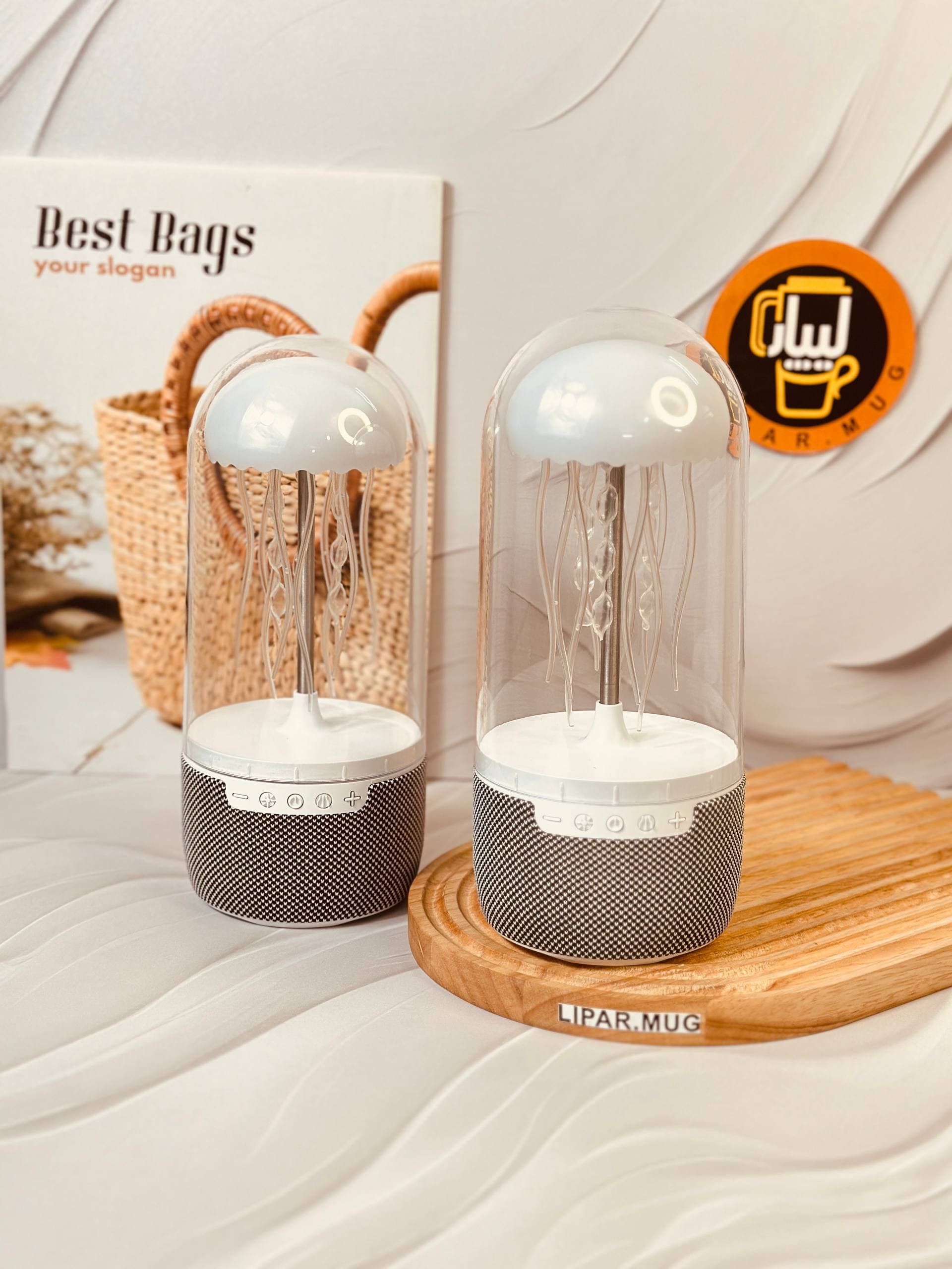 اسپیکر و چراغ خواب طرح عروس دریایی مدل MAX 113 کد 6236 — تصویر ۲