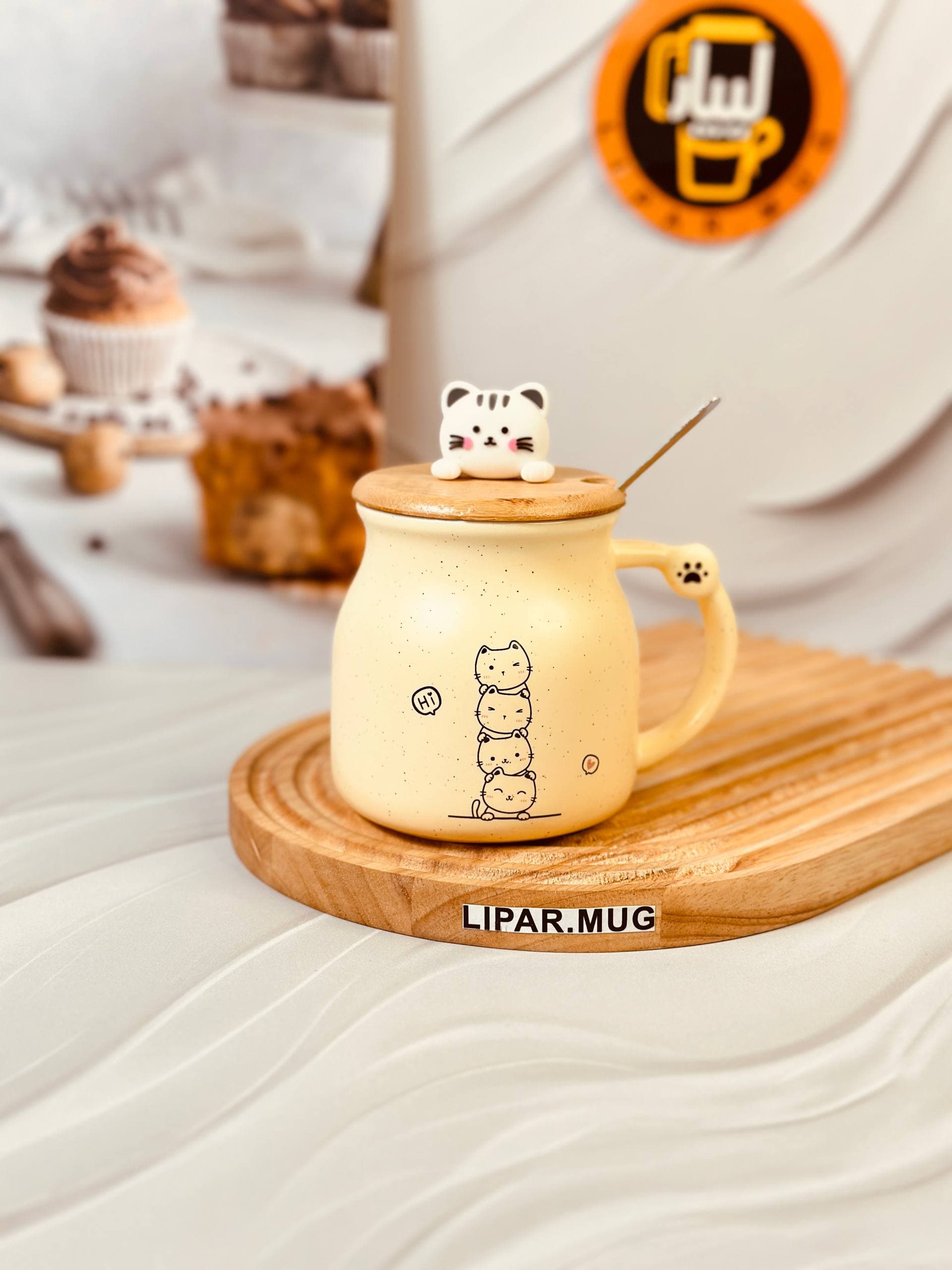 ماگ کوتاه گربه گود تایم FAMILY کد 6226 — تصویر ۵
