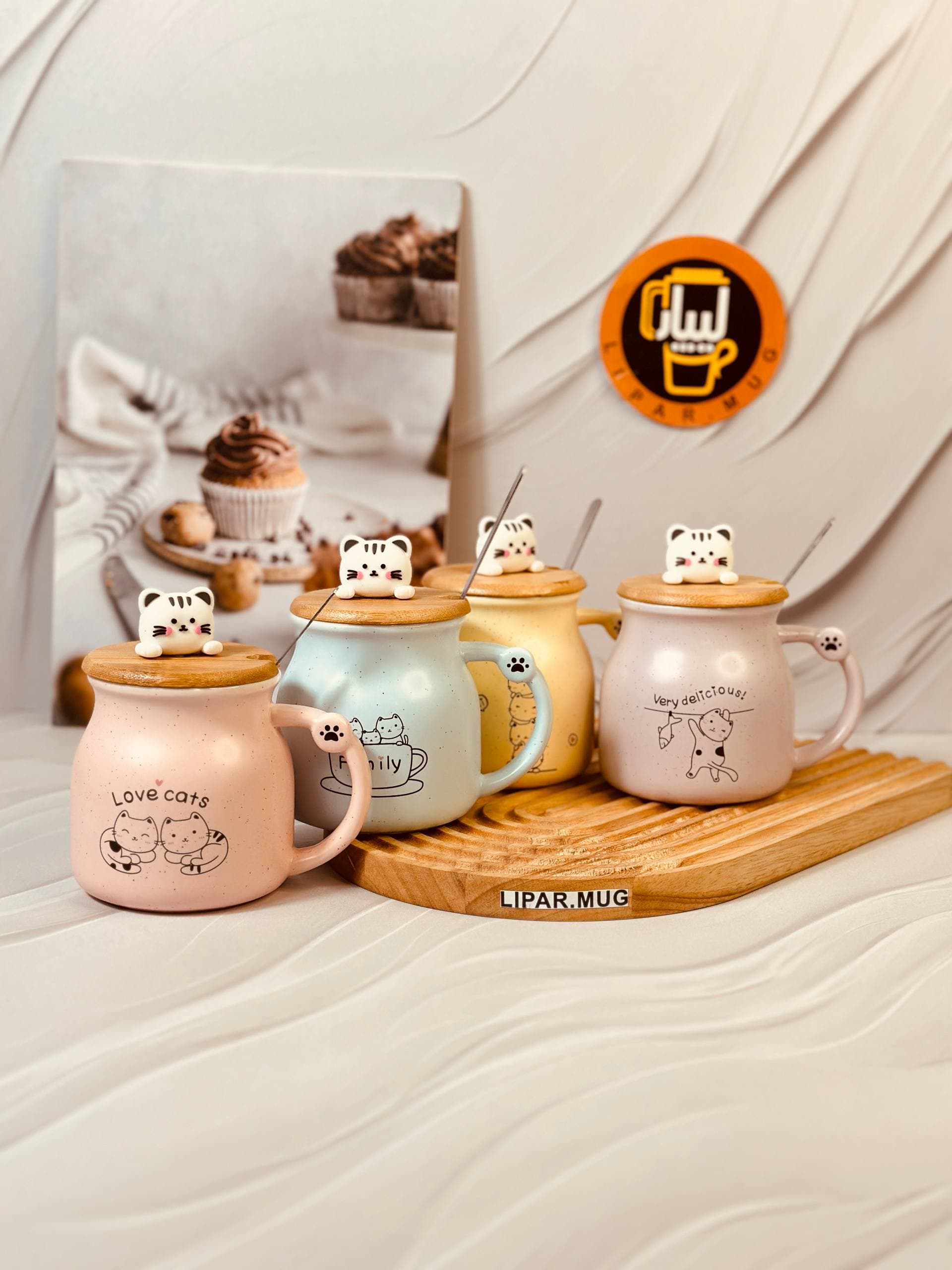 ماگ کوتاه گربه گود تایم FAMILY کد 6226