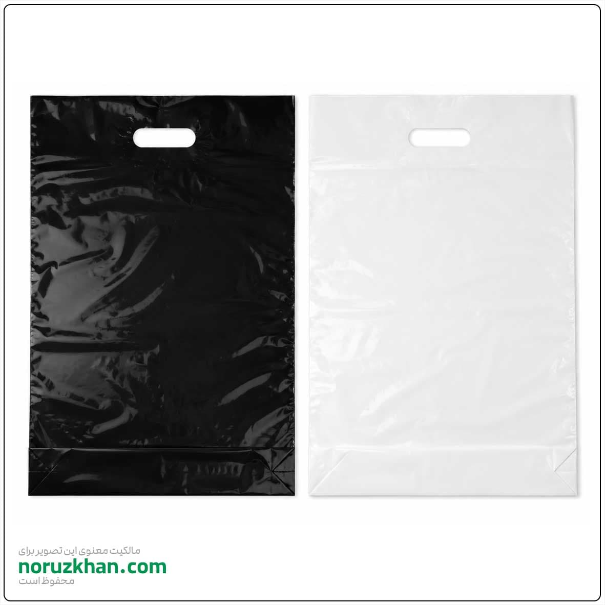 کیسه نایلونی شاپینگ بگ Shopping Bag | 25*35 | دسته پانچی (موزی) ساده | بسته 1 کیلویی — تصویر ۲