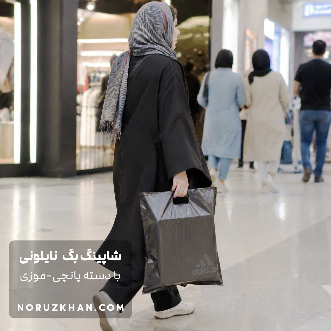 کیسه نایلونی شاپینگ بگ Shopping Bag | 25*35 | دسته پانچی (موزی) ساده | بسته 1 کیلویی — تصویر ۳