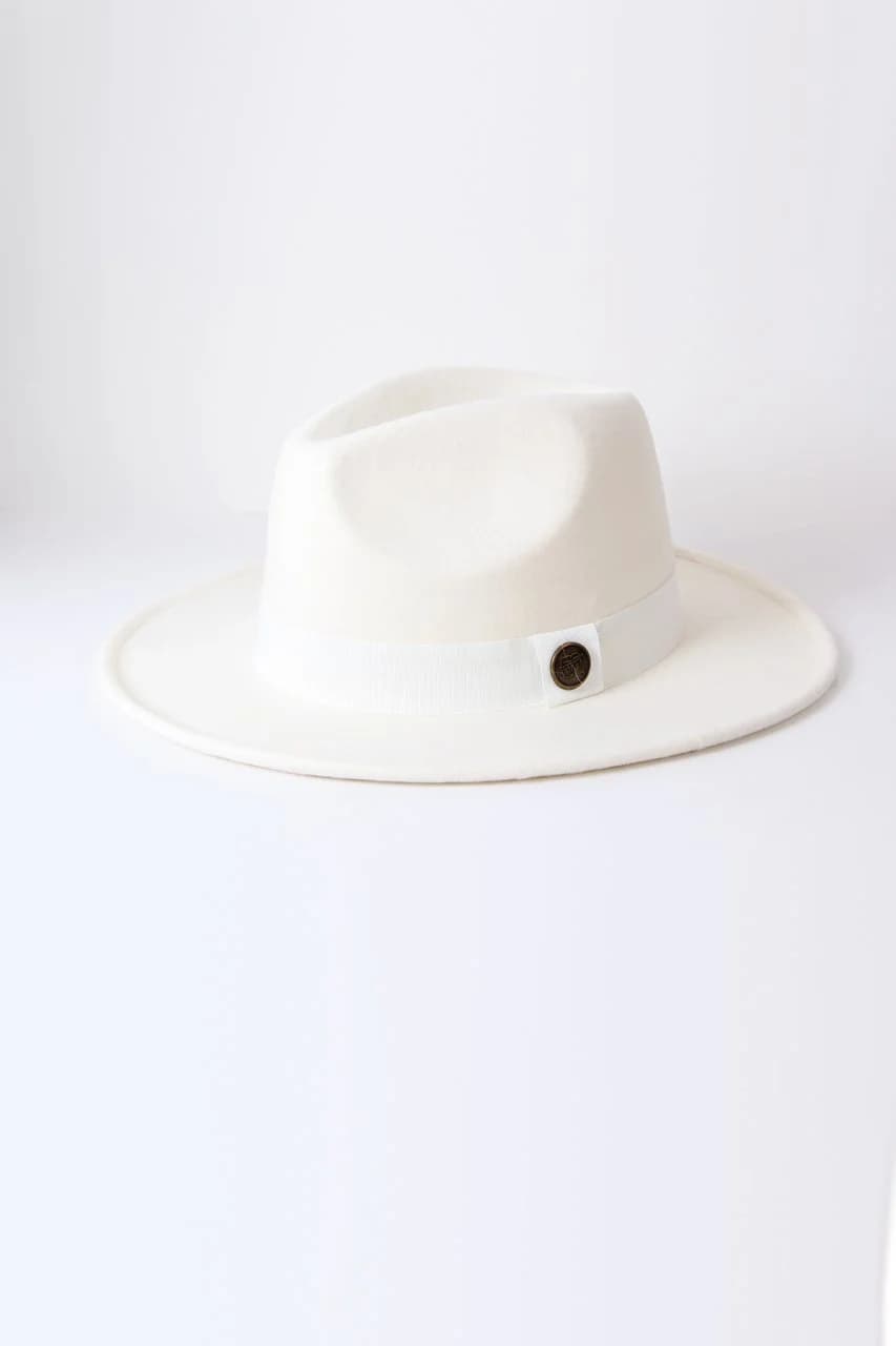کلاه شاپوی فدورا سفید کاپین Kapin Fedora Haki AESTV369 — تصویر ۲