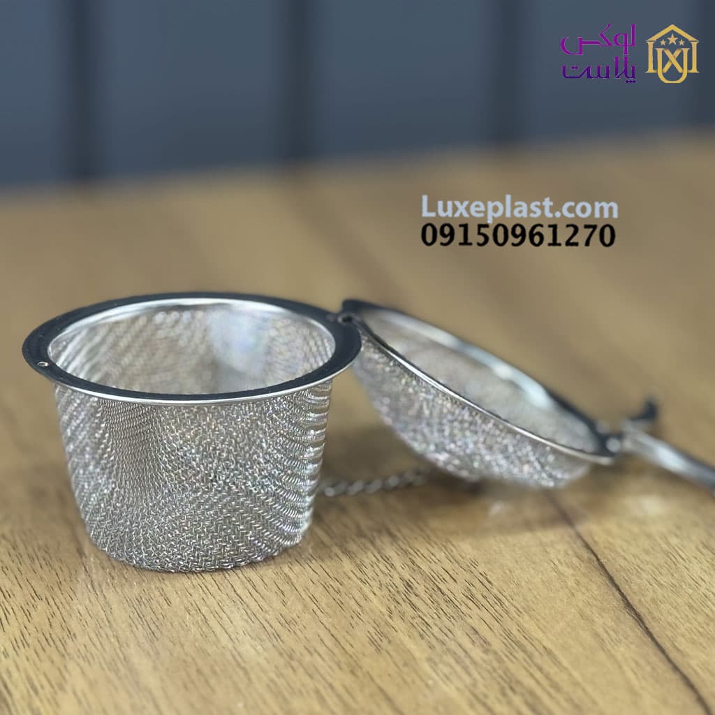 صافی توپی تمام استیل زنجیردار در 2 سایز کد 5223 — تصویر ۳