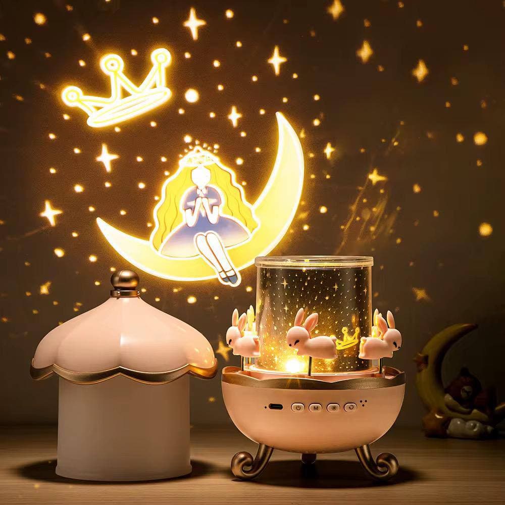 چراغ خواب کاروسل موزیکال مدل بلوتوثی کد 6205 — تصویر ۲