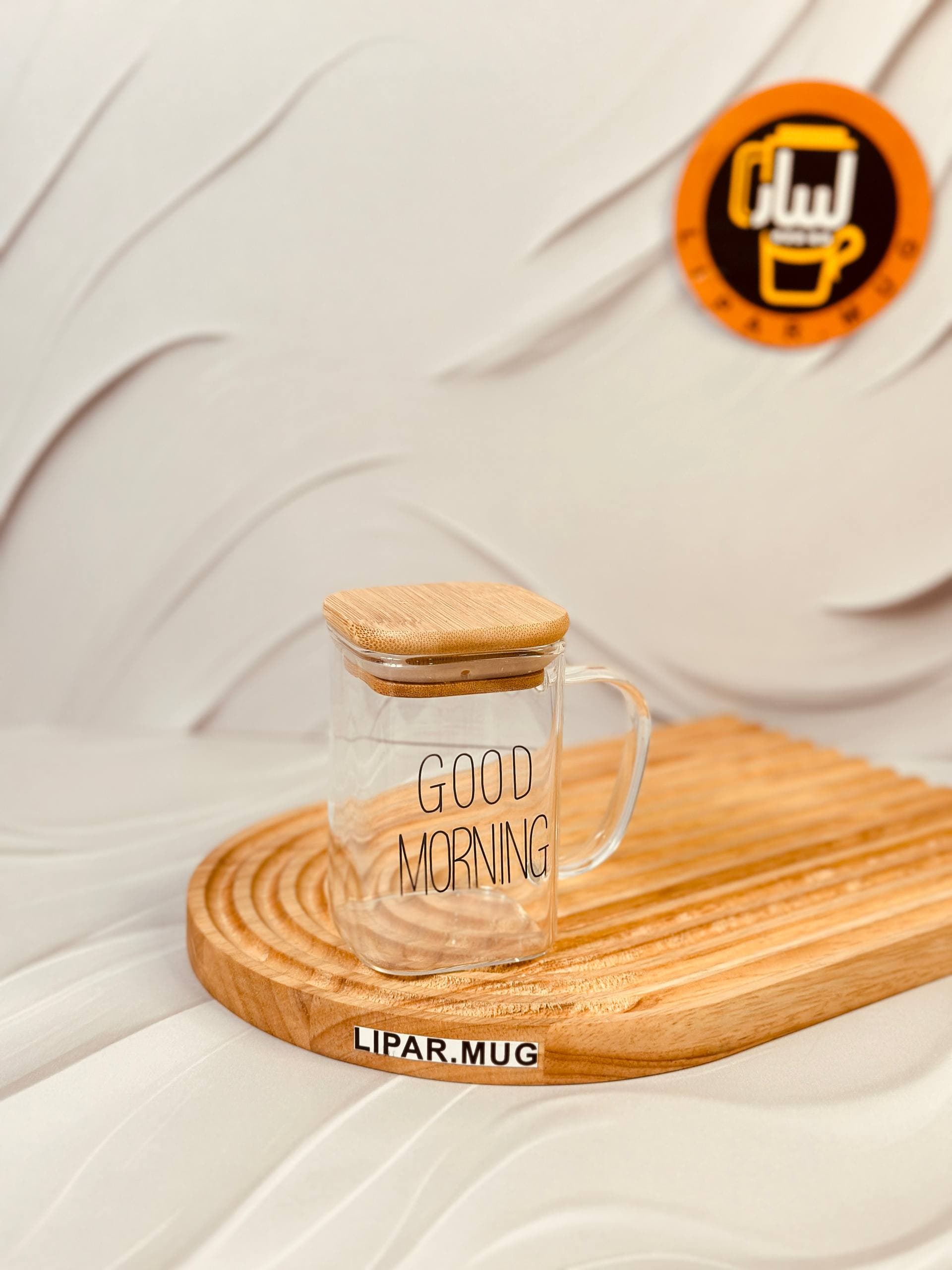 شات پیرکس درب بامبو مربعی GOOD MORNING کد 6177 — تصویر ۳