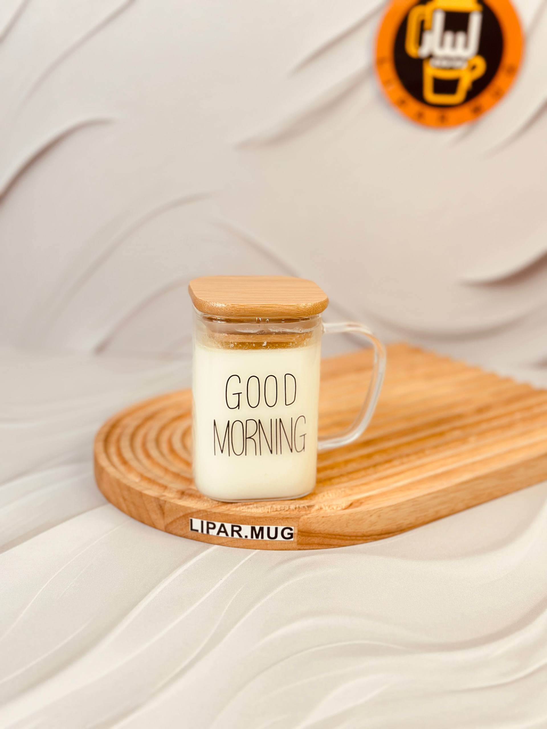 شات پیرکس درب بامبو مربعی GOOD MORNING کد 6177 — تصویر ۴