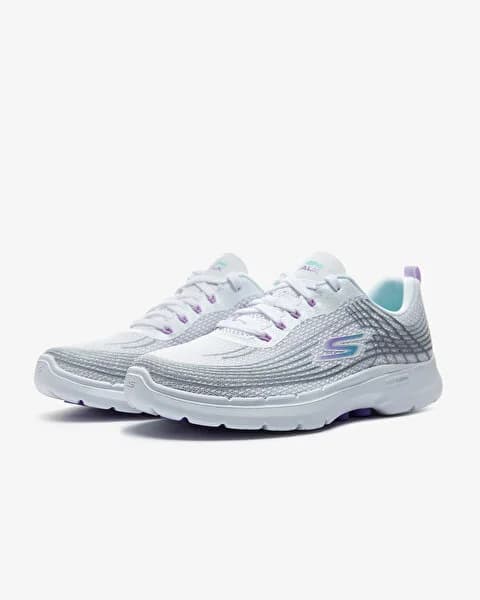 کفش زنانه اسکیچرز اورجینال -سفید Skechers Go Walk 6 – İnner Joy 124554 WMLT — تصویر ۴