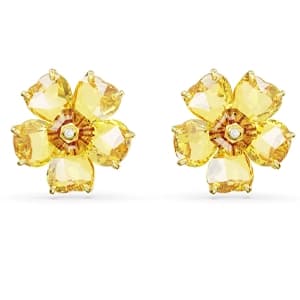گوشواره طلایی سواروسکی اورجینال Swarovski Florere stud earrings 5650571