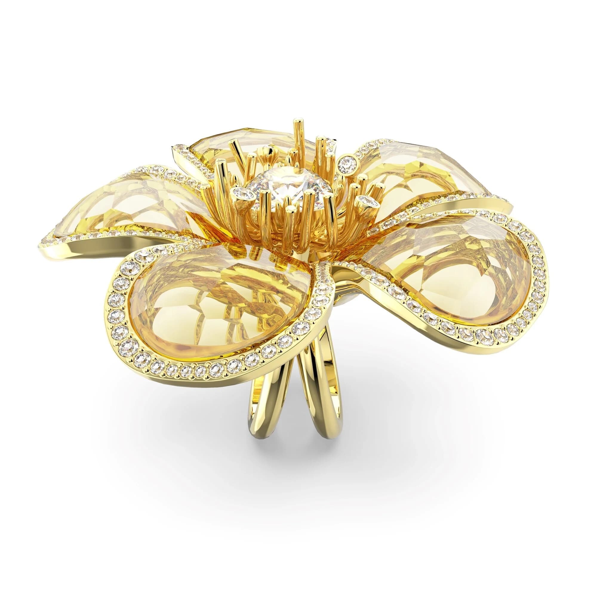 انگشتر گلد سواروسکی اورجینال Swarovski Florere cocktail ring — تصویر ۴