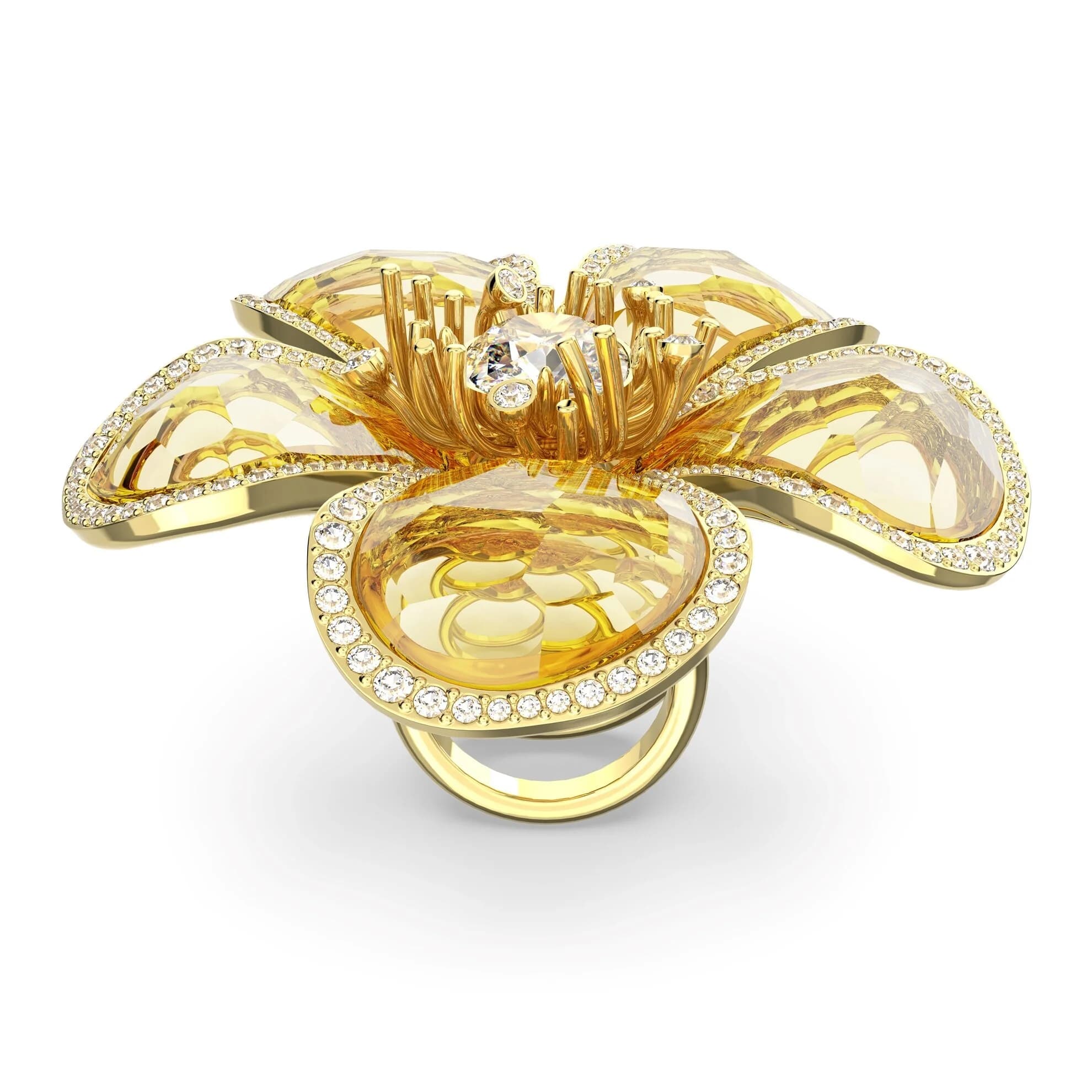 انگشتر گلد سواروسکی اورجینال Swarovski Florere cocktail ring — تصویر ۵