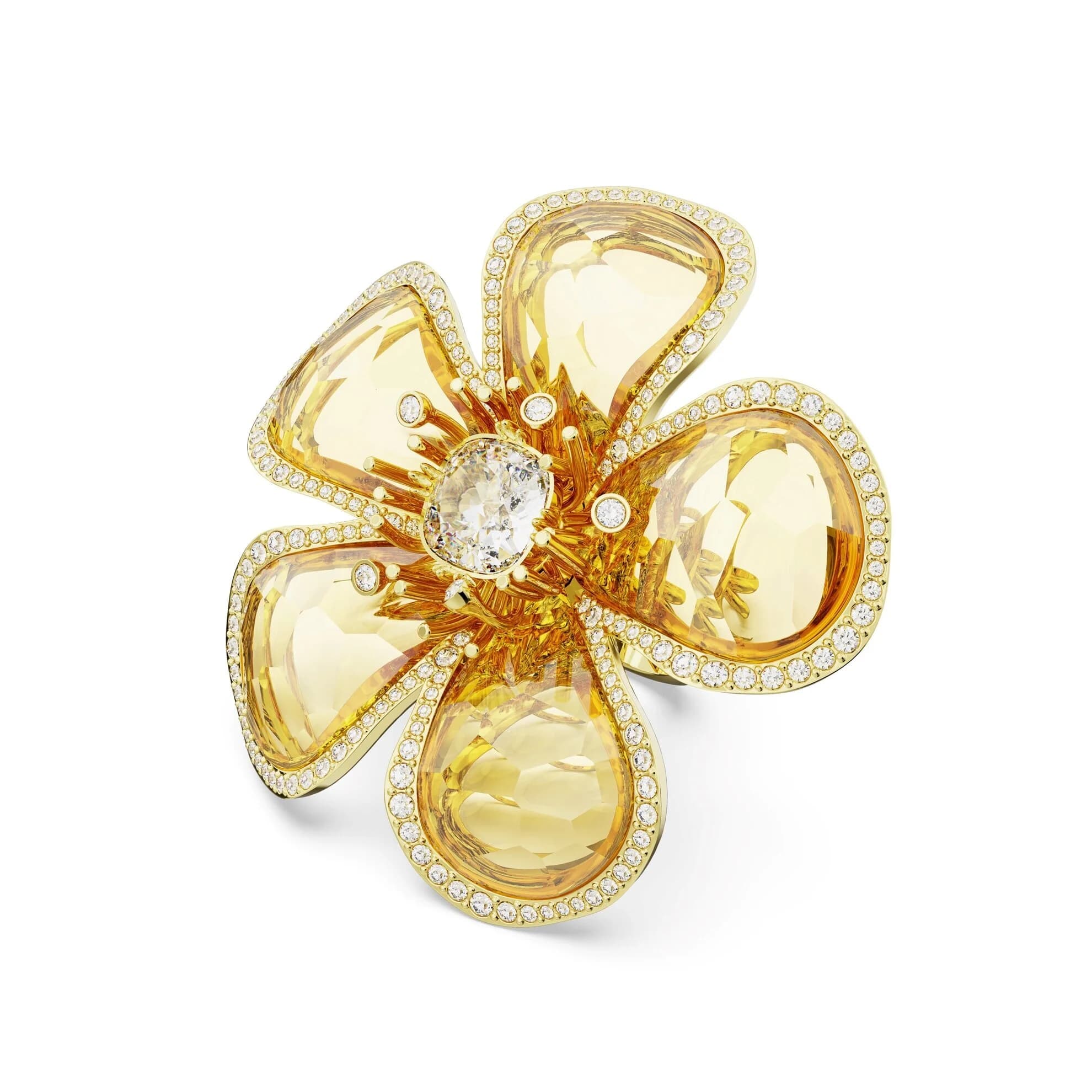 انگشتر گلد سواروسکی اورجینال Swarovski Florere cocktail ring — تصویر ۳