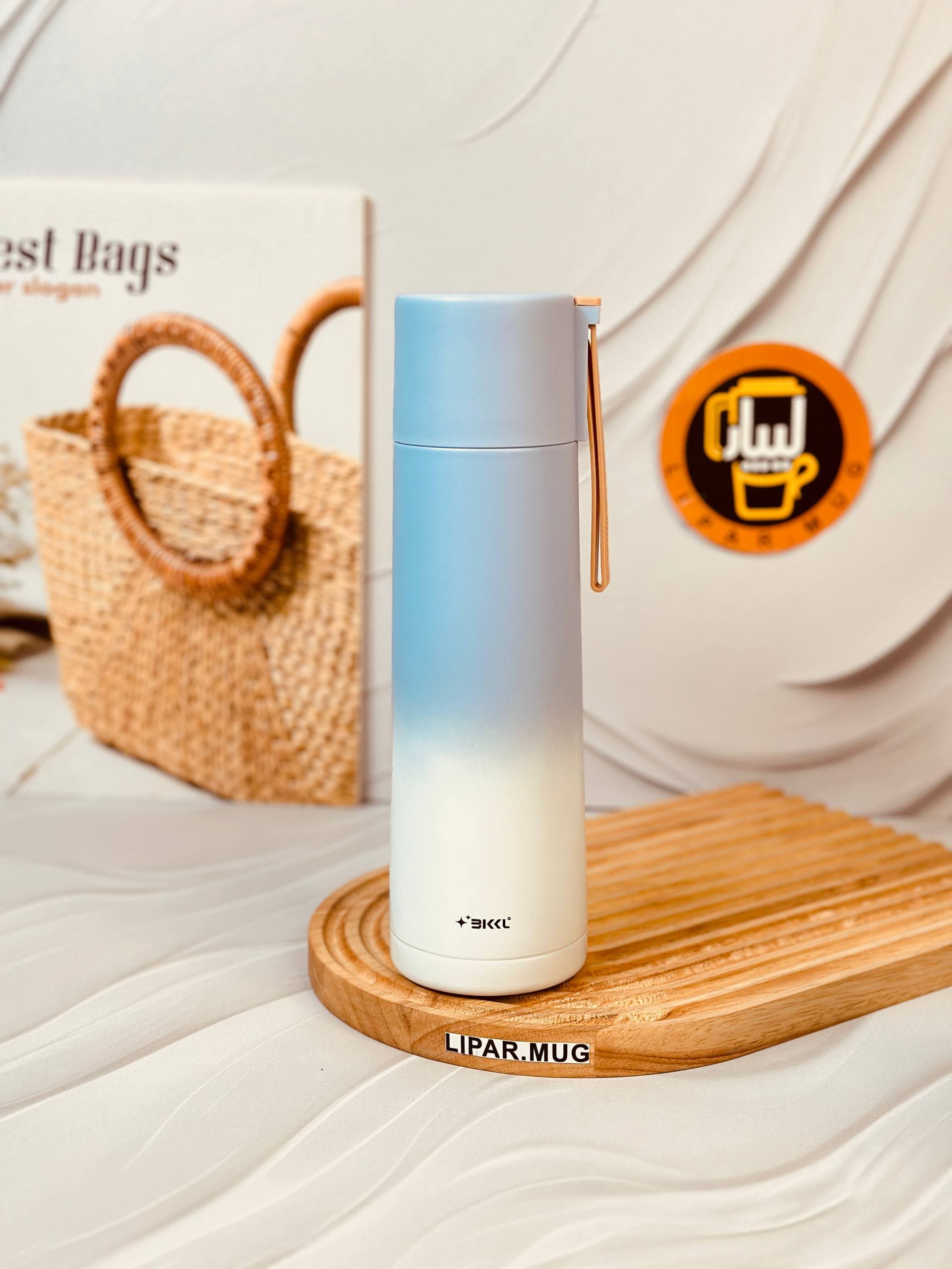 فلاسک استوانه ای آبرنگی پاستیلی کد 6220 — تصویر ۶