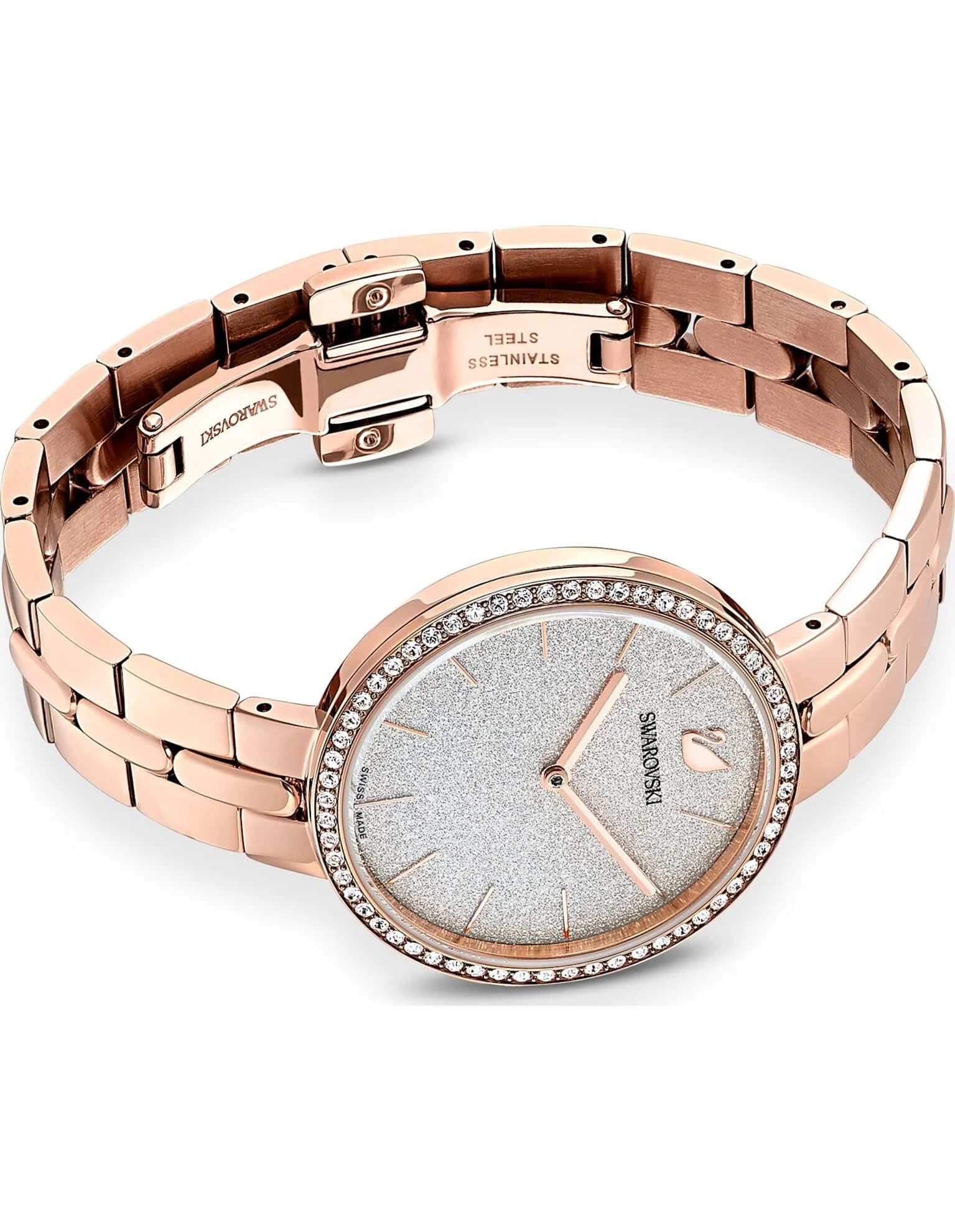 ساعت مچی رز گلد سوئیسی سواروسکی اورجینال Swarovski Cosmopolitan watch 5517803 — تصویر ۶