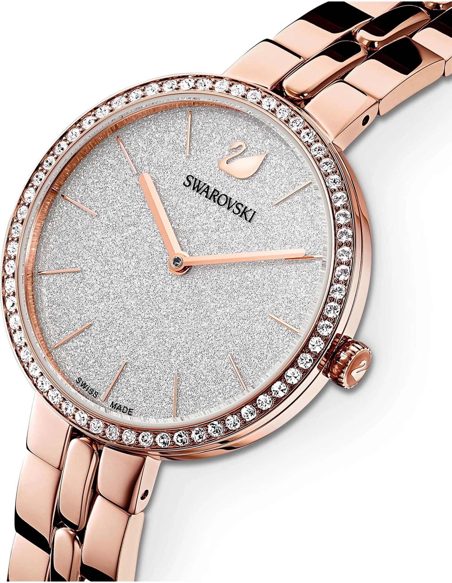 ساعت مچی رز گلد سوئیسی سواروسکی اورجینال Swarovski Cosmopolitan watch 5517803 — تصویر ۵