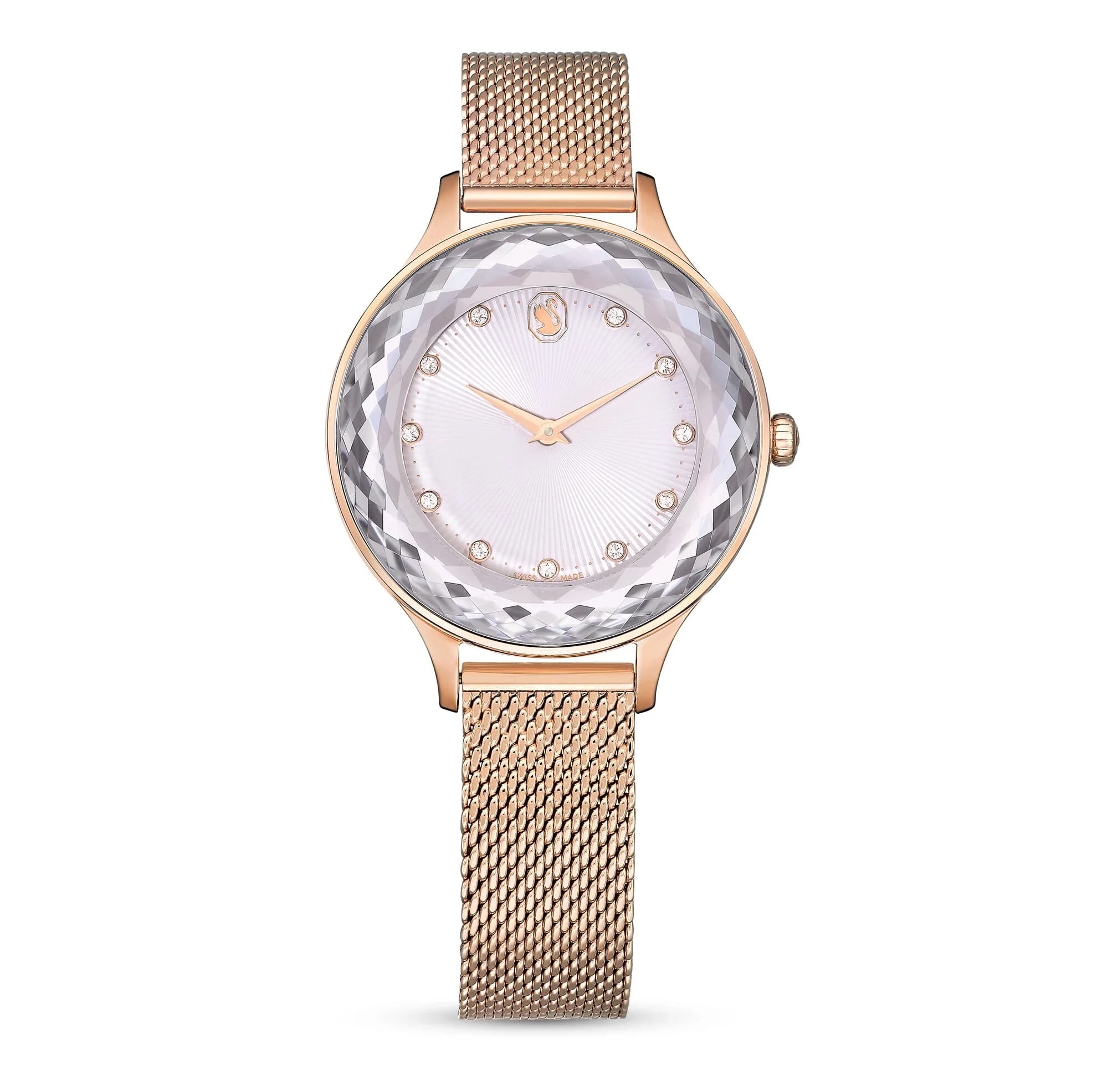 ساعت مچی رز گلد سوئیسی سواروسکی اورجینال Swarovski Octea Nova watch 5650011 — تصویر ۳