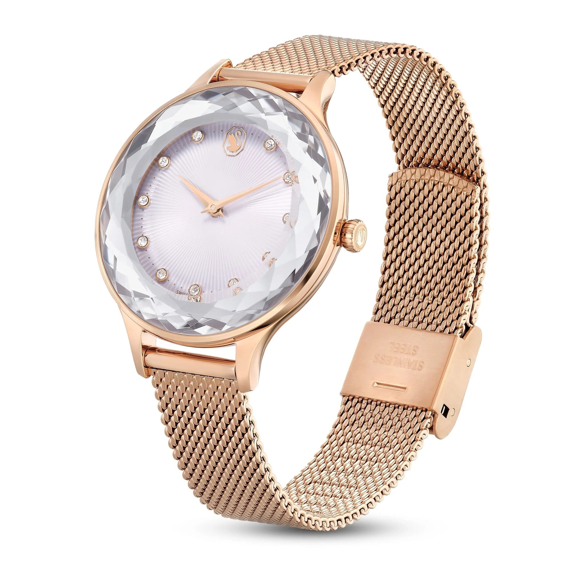 ساعت مچی رز گلد سوئیسی سواروسکی اورجینال Swarovski Octea Nova watch 5650011 — تصویر ۸