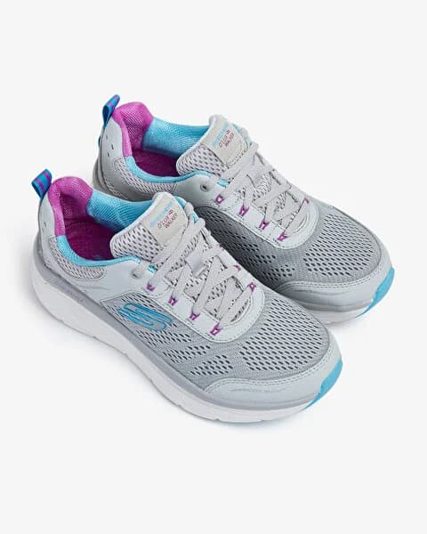 کفش زنانه اسکیچرز اورجینال – طوسی Skechers D’lux Walker 149023 LGMT — تصویر ۷