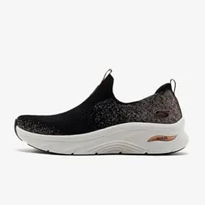 کفش زنانه اسکیچرز اورجینال – مشکی Skechers Arch Fit D’lux – Glimmer Dust 149689 BKRG