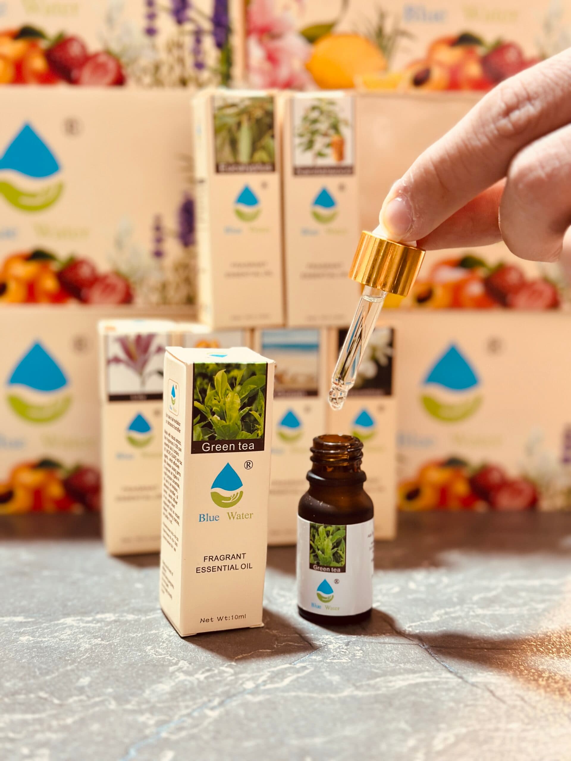 قطره اسانس معطر بخور سرد برند BLUE WATER کد 6190