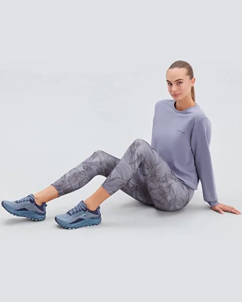 کفش زنانه اسکیچرز اورجینال – طوسی Skechers D’lux Trail 180500 SLT — تصویر ۳