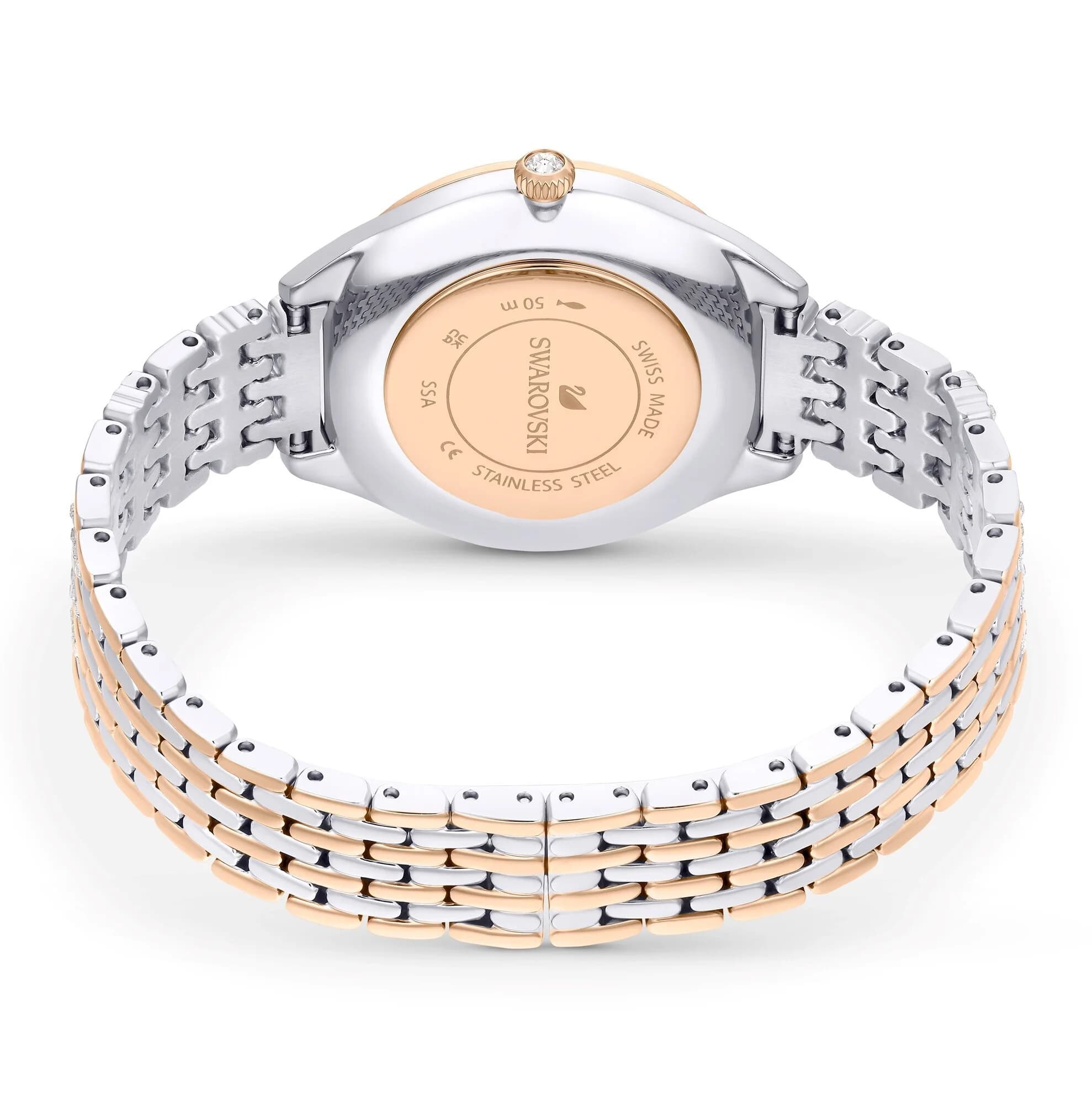 ساعت مچی رز گلد سوئیسی سواروسکی اورجینال Swarovski Attract watch 5649987 — تصویر ۵