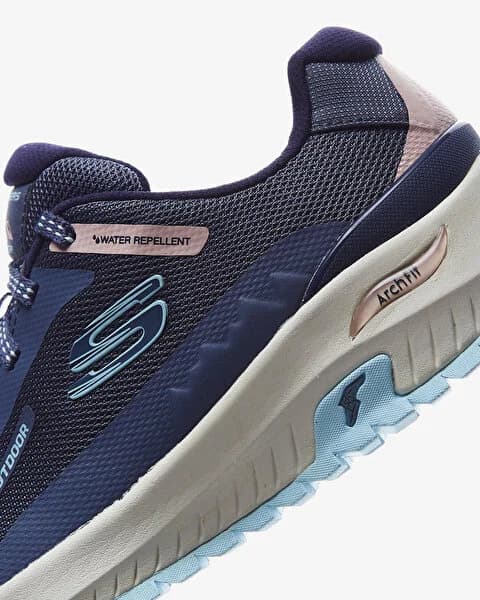 کفش زنانه اسکیچرز اورجینال – طوسی Skechers Arch Fit Discover 180081 SLT — تصویر ۸