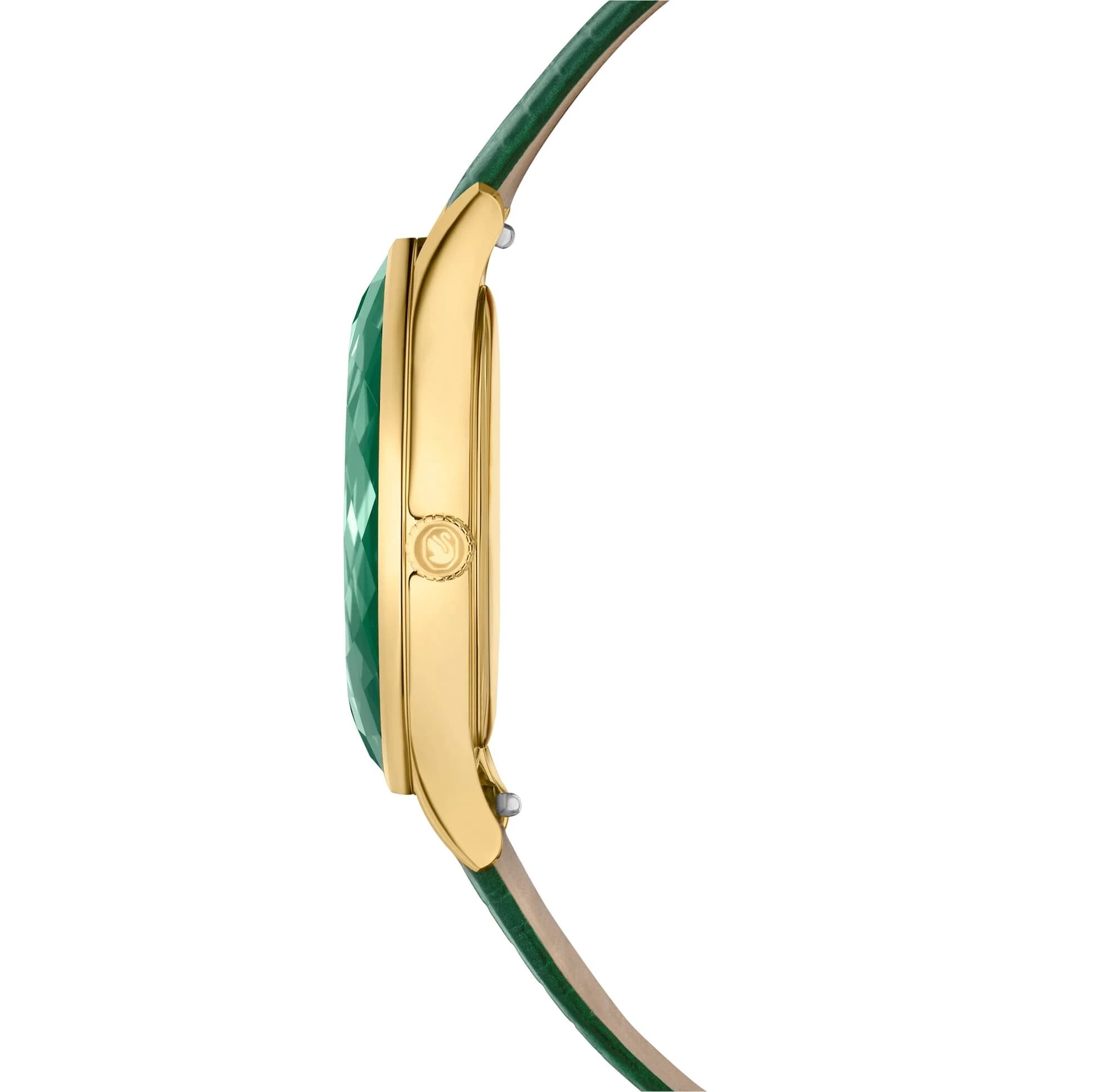 ساعت مچی سبز چرم سوئیسی سواروسکی اورجینال Swarovski Octea Nova watch 5650005 — تصویر ۸