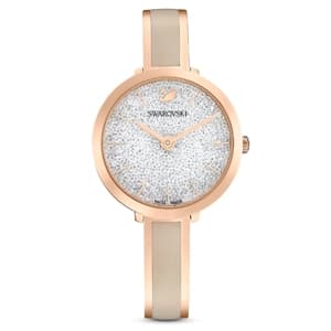 ساعت مچی طوسی و رزگلد سوئیسی سواروسکی اورجینال Swarovski Crystalline Delight watch 5642218