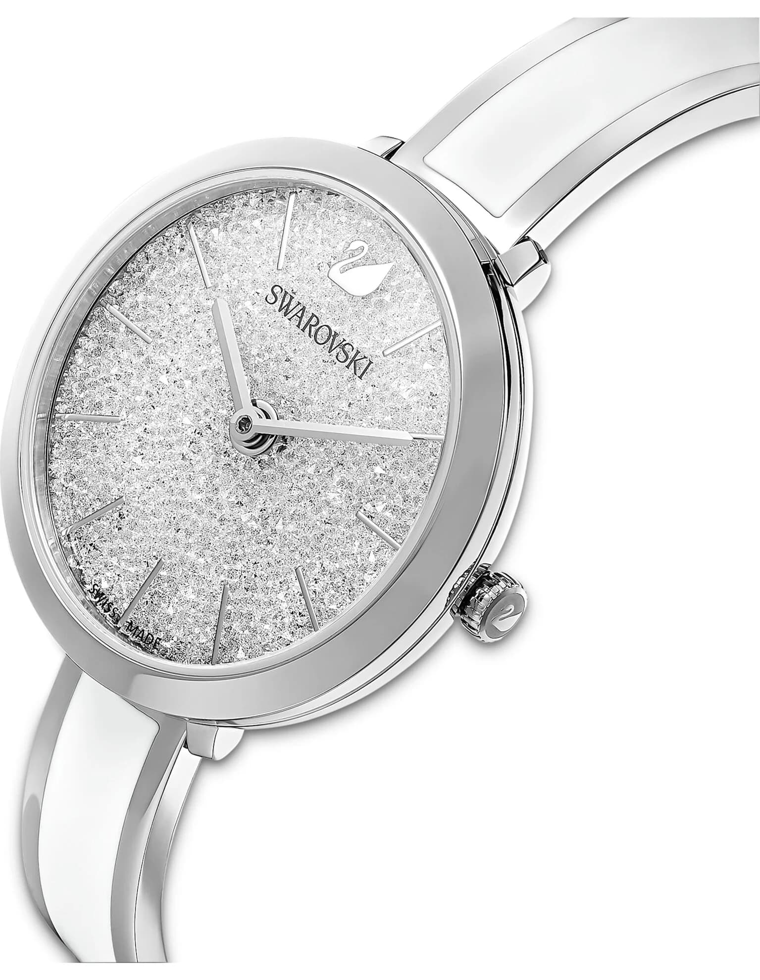 ساعت مچی سفید سوئیسی سواروسکی اورجینال Swarovski Crystalline Delight watch 5580537 — تصویر ۵