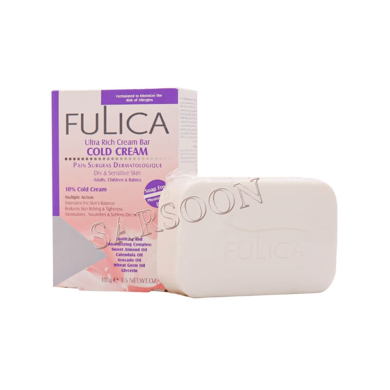 پن کرم دار فولیکا مناسب پوست های خشک و حساس ۱۰۰ گرم Fulica Cold Cream Pain — تصویر ۲