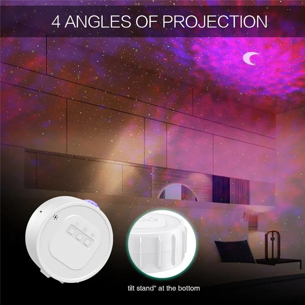 پروژکتور بلوتوثی اوریا مدل ORIA Starry Sky Projector Lamp 3 in 1 Night Light Projector LED Galaxy Star — تصویر ۳