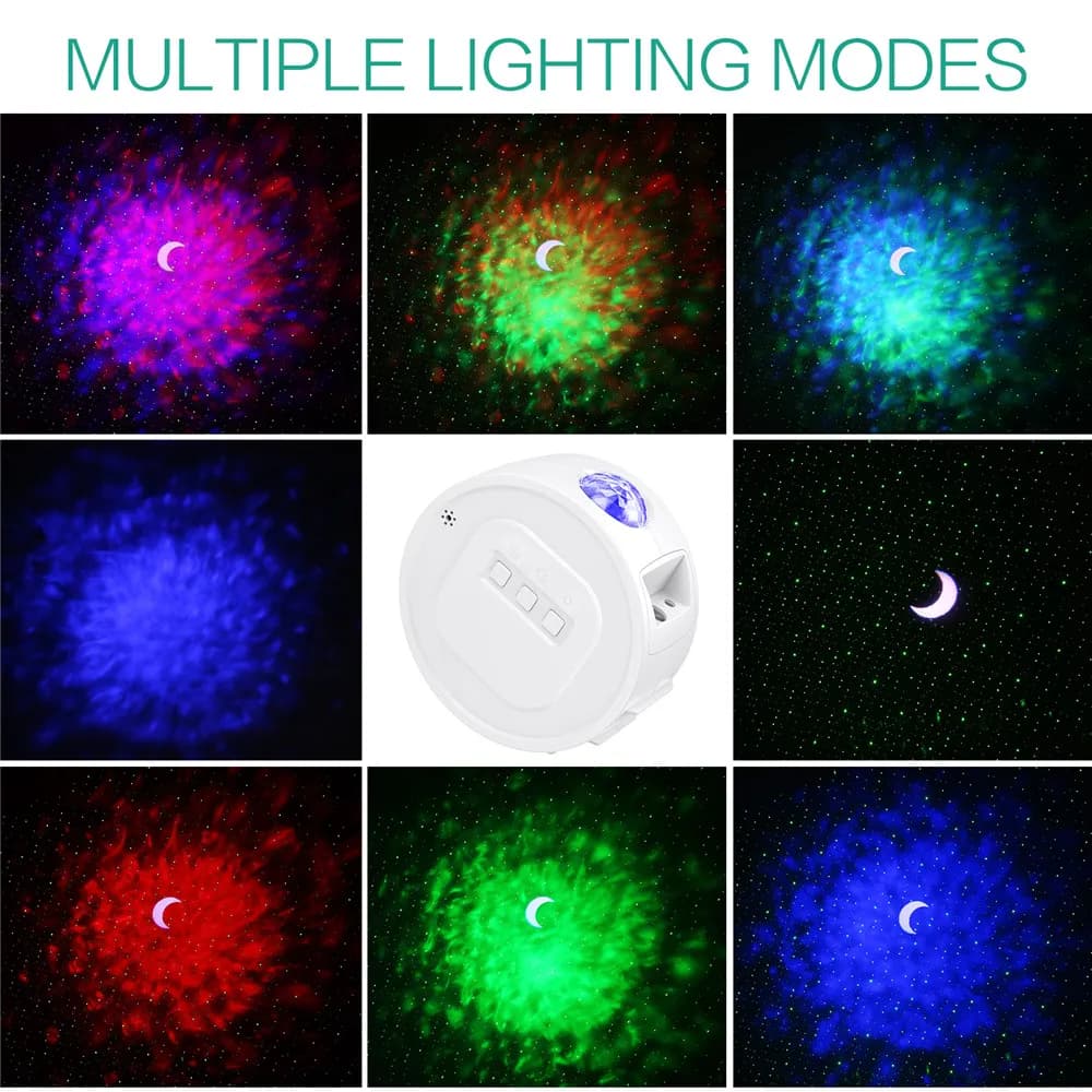 پروژکتور بلوتوثی اوریا مدل ORIA Starry Sky Projector Lamp 3 in 1 Night Light Projector LED Galaxy Star — تصویر ۵