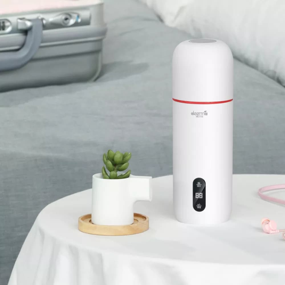 فلاسک قابل حمل شیائومی مدل Deerma Portable Electric Water Cup 350ml DR035S — تصویر ۶