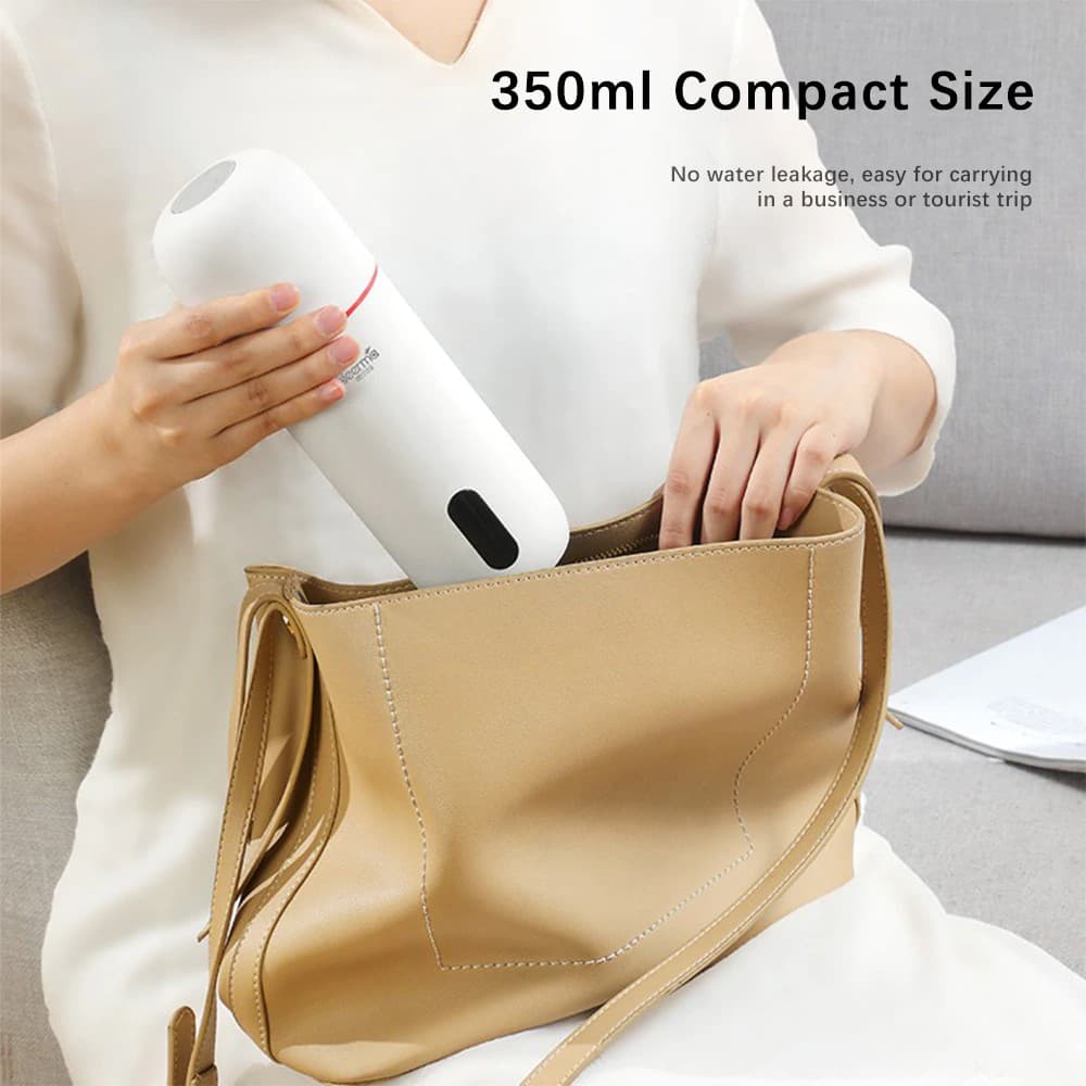 فلاسک قابل حمل شیائومی مدل Deerma Portable Electric Water Cup 350ml DR035S — تصویر ۵