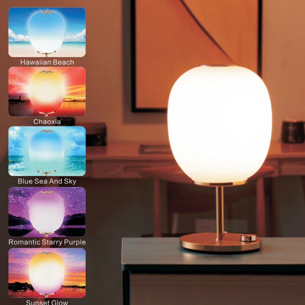چراغ خواب اسپيکر دار جی دبلیو مدل Season Atmosphere bluetooth speaker Aroma table lamp JW 2201 — تصویر ۲