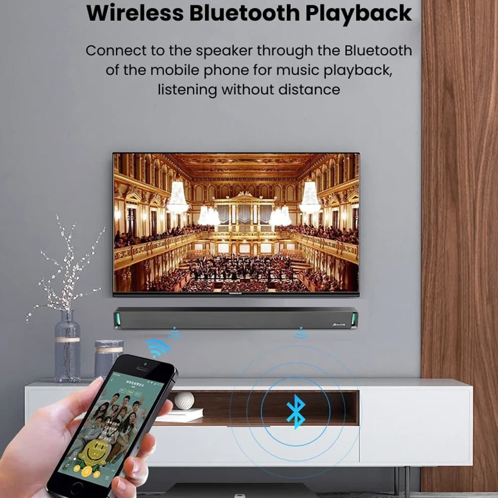 ساندبار بلوتوثی شیائومی مدل Jiekemi Bluetooth Soundbar S301 — تصویر ۴