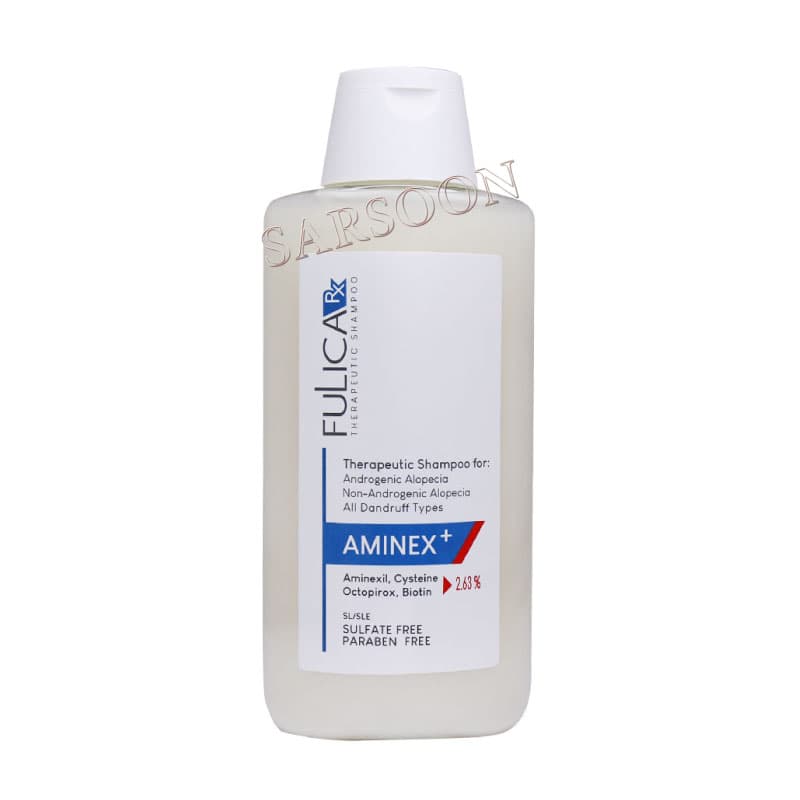 شامپو فاقد سولفات آمینکس فولیکا آر ایکس 200 میلی لیتر Fulica RX AMINEX Sulfate Free Therapeutic Shampoo — تصویر ۲