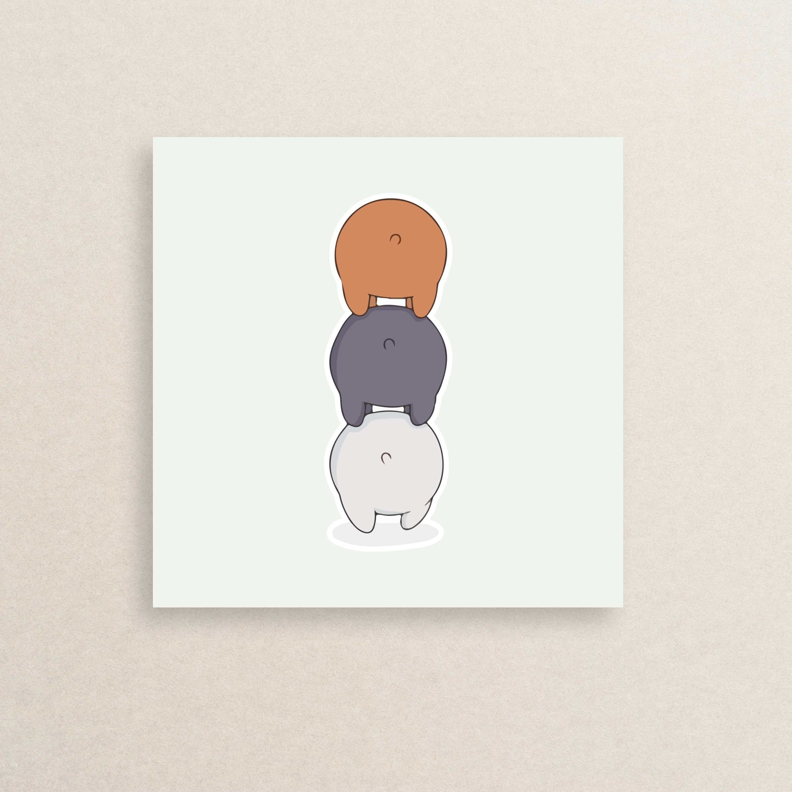 استیکر انیمیشن خرس های کله فندقی 03 | We Bare Bears Animation sticker 03