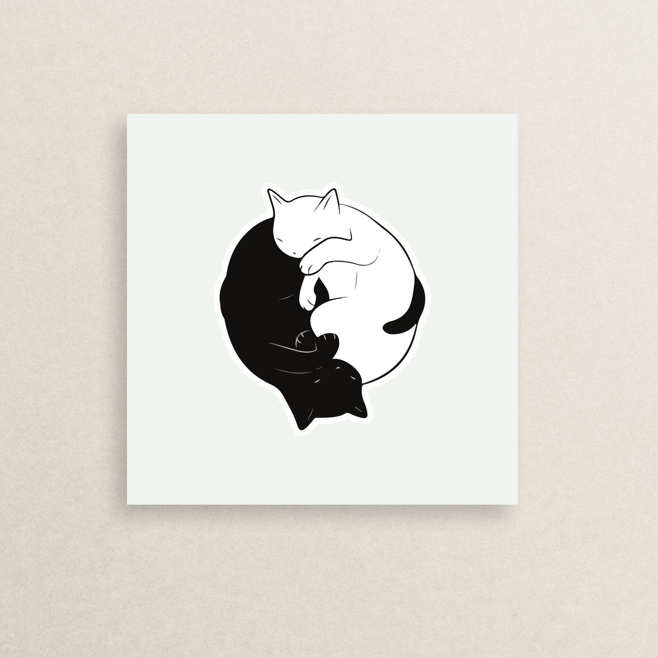 استیکر یین یانگ 02 | Yin and yang sticker 02