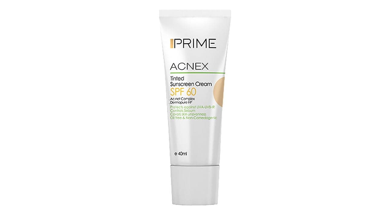 کرم ضد آفتاب رنگی پریم Acnex Tinted حجم 40 میلی لیتر