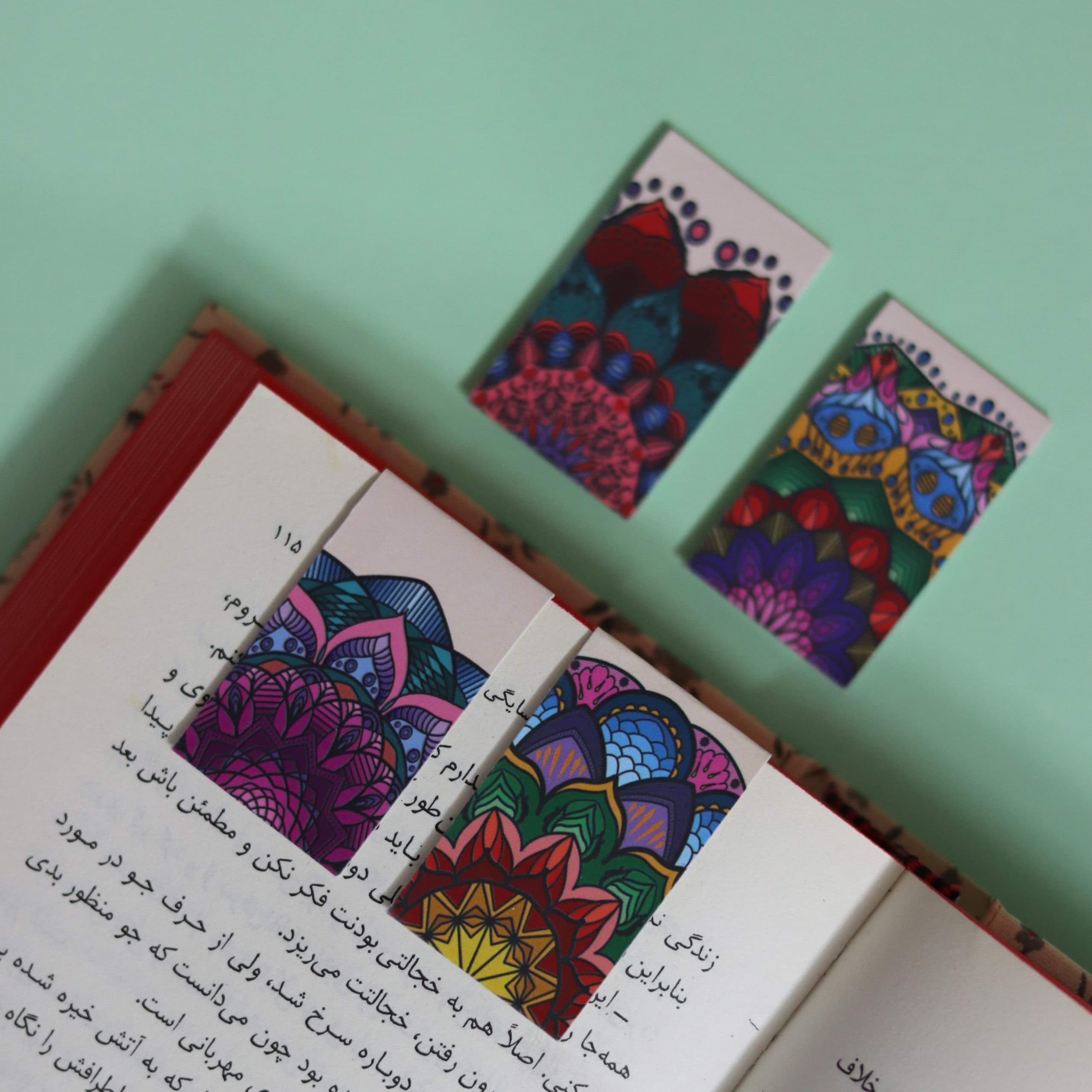 بوک مارک مگنتی | نشانگر کتاب چهار تایی مدل فانتزی 04 | Fancy Magnet Bookmark 04