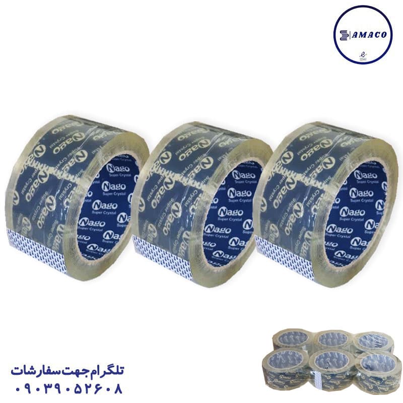 ناگو – چسب پهن 90 یارد 40 میکرون